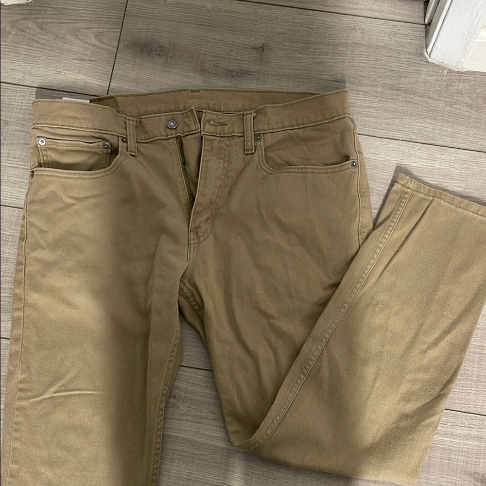 Levi's Tan Straight Jeans Classic Fit